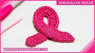 Laço de Crochê Outubro Rosa - Aprendendo Crochê