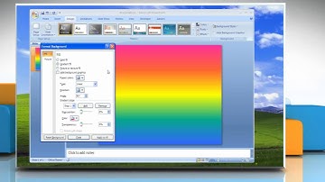 Microsoft® PowerPoint 2007: How to make backgrounds on Windows® XP?