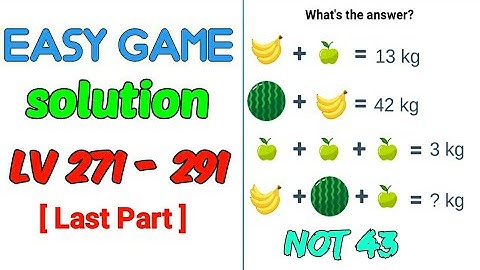 271 - 291 Easy Game Level Gameplay Walkthrough 🔥 | Level 271 to Level 291 Complete Solution