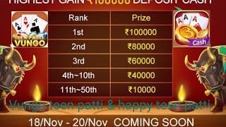 new update | teen patti game download | Vungo & happy teen patti download| screenshot 4