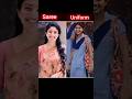 🔥 South Indian Actress: Saree Glam ✨ vs School Uniform Charm 😍 | Which Look Wins? #south #shorts