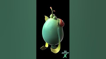 Cartoon Fish Zbrush Sculpt  #zbrushsculpting #3dmodeling #art #zbrush #characterdesign