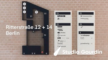 Wayfinding system Ritterstraße 12 + 14, Berlin - Signage by Studio Gourdin