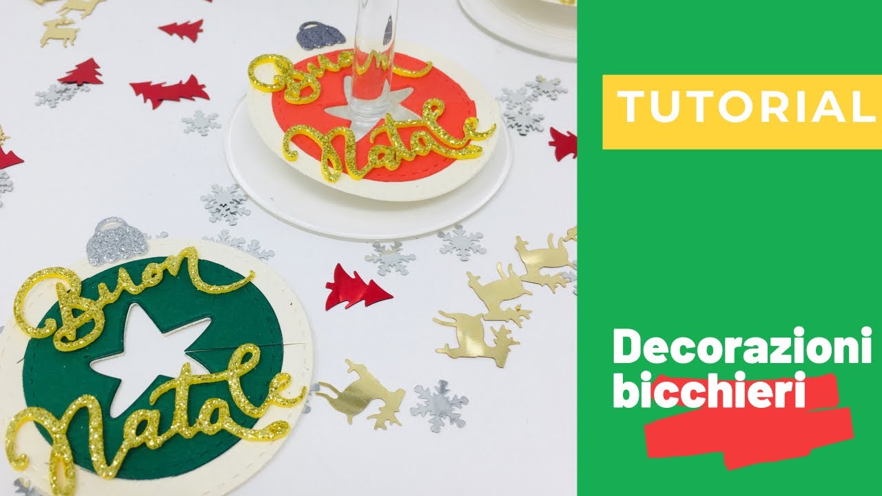 Bicchieri Natalizi Fai Da Te Decorazioni per la tavola di Natale: i bicchieri - Natale fai da te
