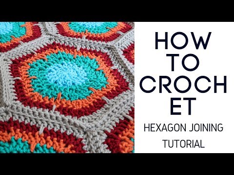 Crochet Hexagon Joining Tutorial