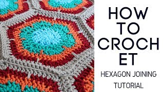 Crochet Hexagon Joining Tutorial