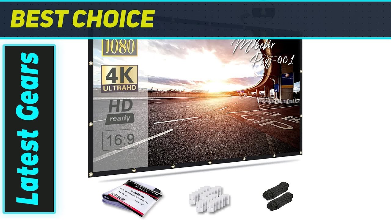 Mdbebbron Foldable Projection Screen: Best Compact Outdoor Screen