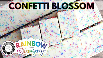 Confetti Blossom Soap | RAINBOW EXTRAVAGANZA 2020 | MO River Soap