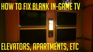 Cyberpunk 2077 - Blank Tv Fix Might Also Work On Console Versions