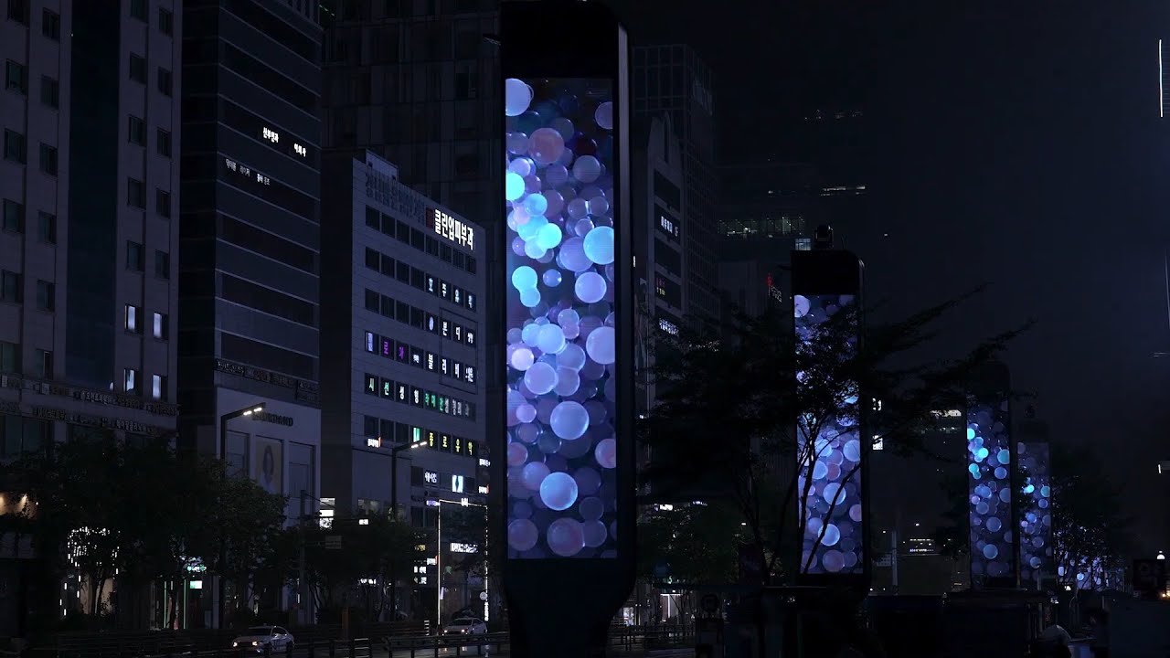 GangnamMedia Poles | G.LIGHT, CJ CGV, 2022