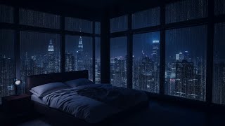 12 Hours of Gentle Night Rain Sounds | Relaxing Soft Thunderstorm Ambiance for Deep Sleep