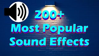 200 Most Popular Sound Effects Of 2024 No Copyright