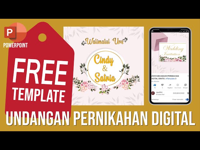 VIDEO UNDANGAN PERNIKAHAN DIGITAL GRATIS | #Template 3 class=