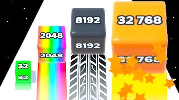 Jelly Run 2048 vs Jelly Run 2048 Gameplay Walkthrough New Update Level #1