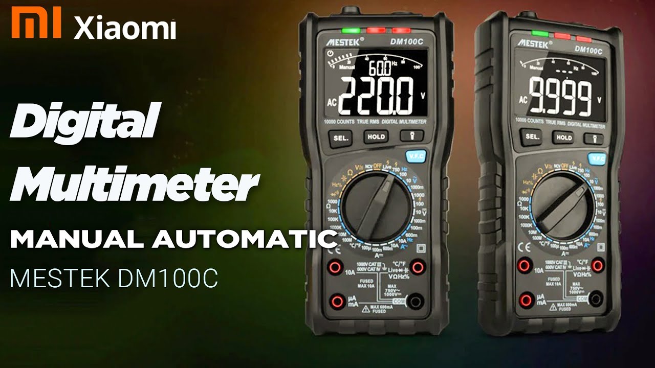Digital Multimeter Manual Automatic MESTEK DM100C - YouTube