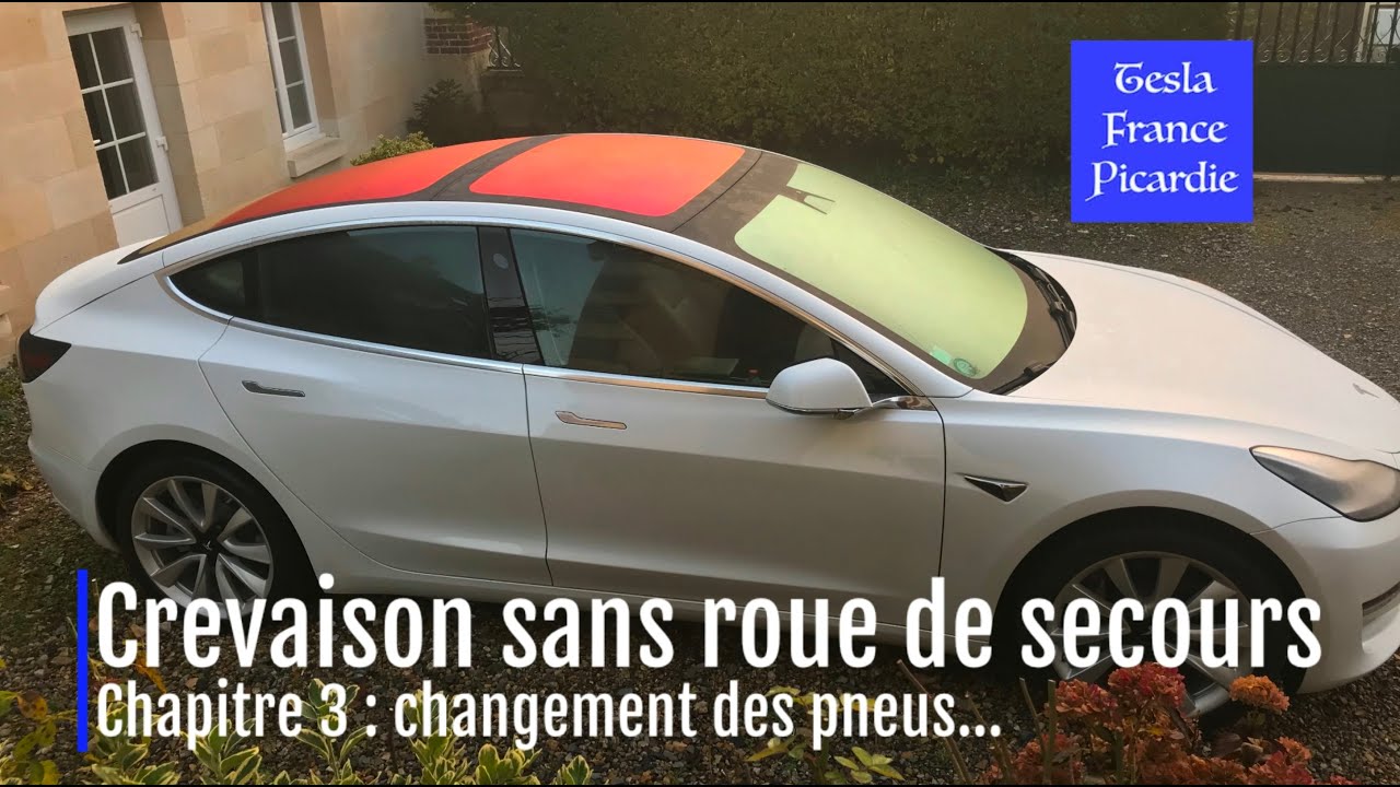 Changement des pneus chez un pro. Tesla France Picardie 