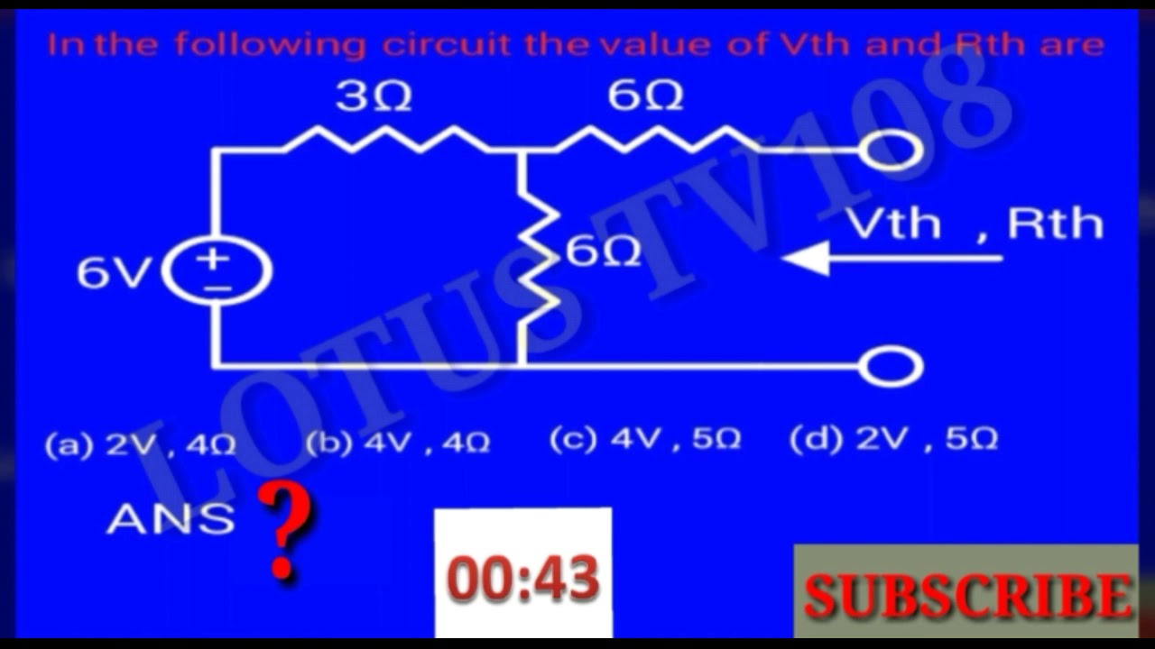 NETWORK CIRCUIT ANALYSIS MCQ QUIZ WITH ANSWERS | EEE | ECE
