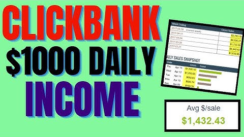 Clickbank $1000 a Day For Beginners Tutorial - No Website Needed