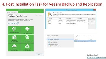 Veeam Advance Training | 4 - Post Installation Task for Veeam Backup and Replication