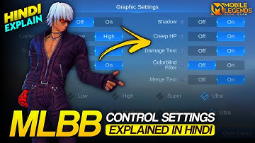 MLBB CONTROL SETTINGS GUIDE FULL EXPLAINED IN HINDI | TUTORIAL FOR BEGINNERS