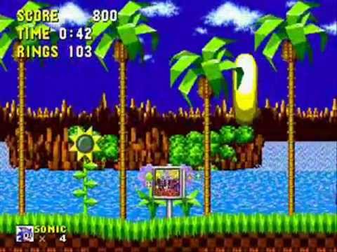 Sonic the Hedgehog Full Playthrough Part 1: Green Hill Zone - YouTube