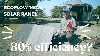 Ecoflow 160W Solar Panel Review and Efficiency Testing with Bluetti AC200P Battery