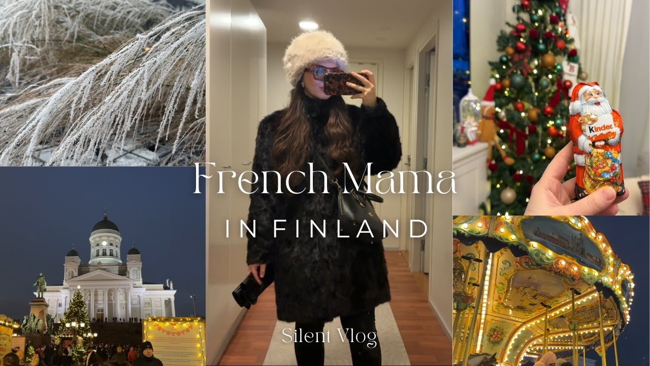 French Mama in Finland | Hello December ❄️| Christmas Market Helsinki🎄| Cosy & Silent Vlog ☕️