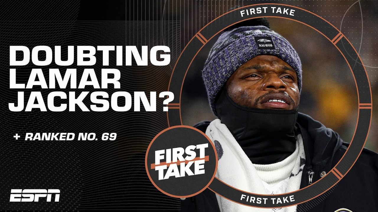 Ryan Clark calls Lamar Jackson's ranking dropping to No. 69 'INEXPLICABLE!' 😳 | First Take