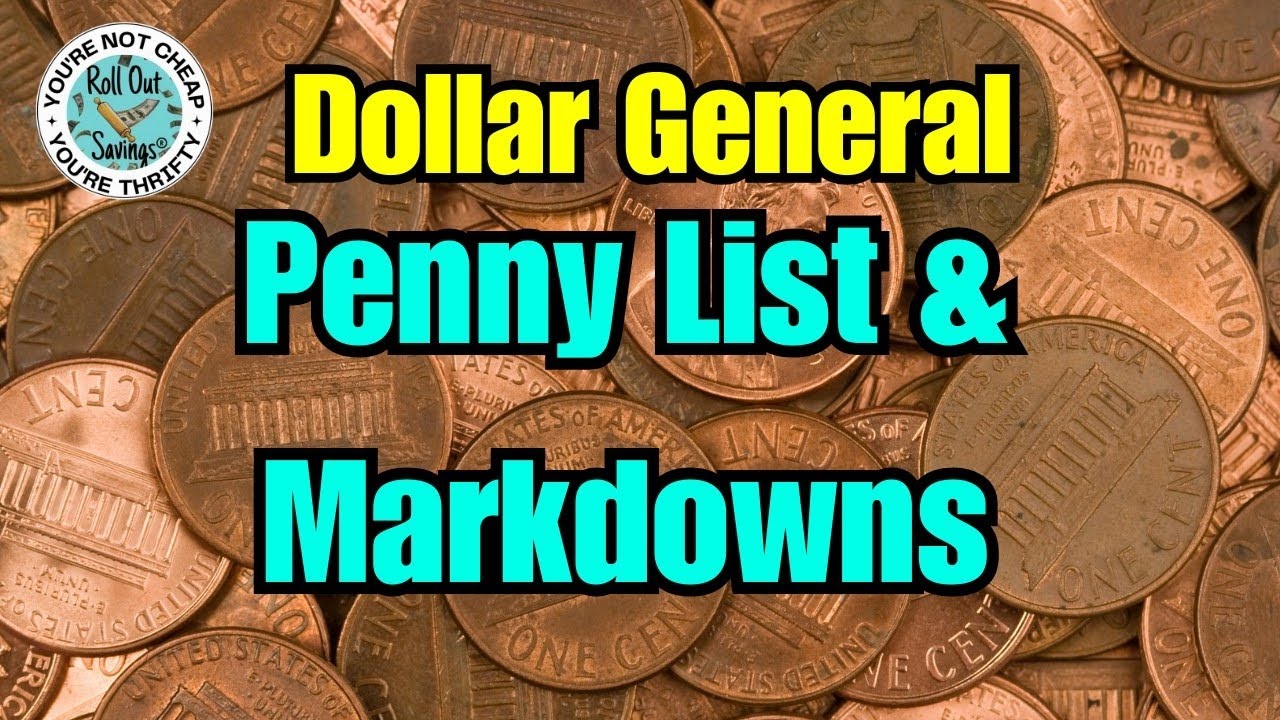 Dollar General Penny List & Markdowns (10/28/25)