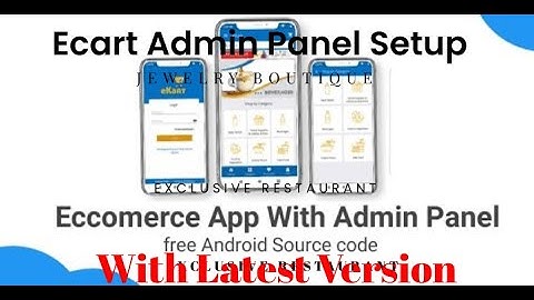 E-commerce App with Admin Panel installation Admin Panel Free Android Sour code download Part 1