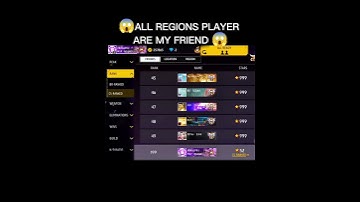 ALL REGIONS PLAYER ARE MY FRIEND 😱#freefire#shorts#rasupr@Rasupr_5.0