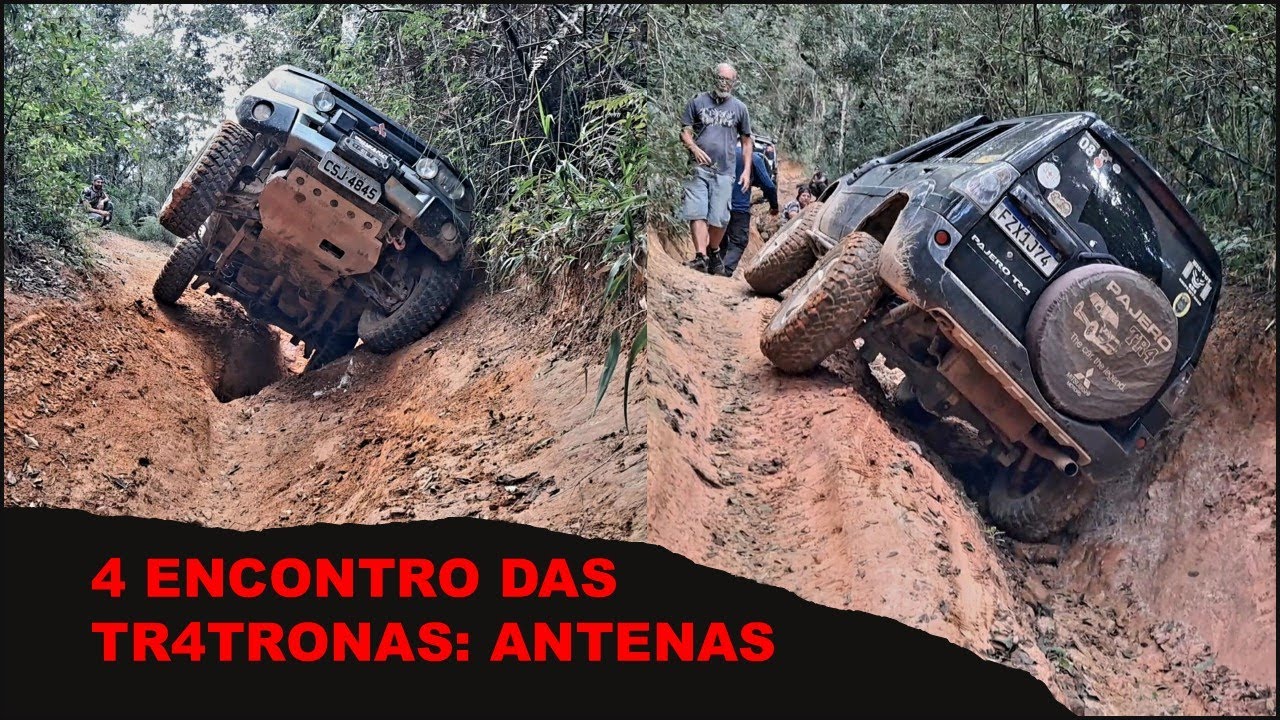 Erosões x TR4! 4 Encontro das TR4tronas: Trilha das Antenas. Offroad, bloqueio, preparação.