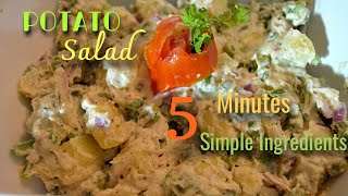 5 minutes Potato Salad | Simple and Tasty Potato Salad | Laila's Kitchenette