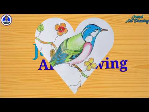 How to draw blue bird | Eastern bluebird drawing | step by step - YouTube