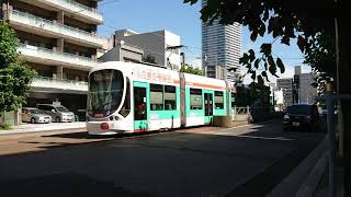 広島電鉄5100形5110号『広響電車』的場町発車