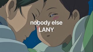 【歌詞和訳】nobody else - LANY
