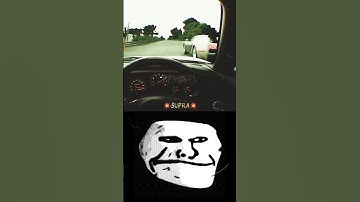 Supra leads Bugatti troll face meme 🎭 #shorts