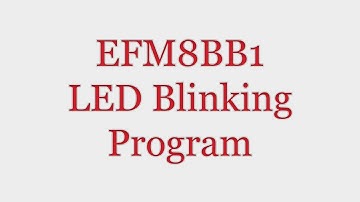 EFM8BB1 Silicon Labs Microcontroller - LED Blink Program | Osh Park PCB