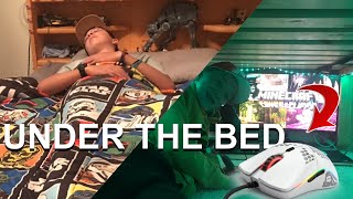 HIDDEN Gaming Room Under Bed!