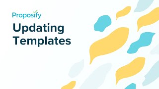 Applying Updates to Templates