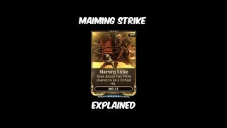 Warframe Maiming Strike Explained