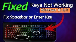 (2024 Fix) - Keys Not Working On Keyboard Windows 10 & 11 | Keyboad Not Working On Laptop