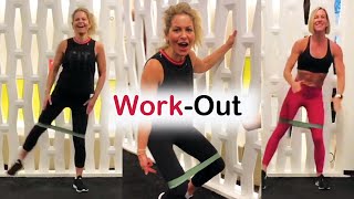 Famous Candace Cameron Bure Band workout with Kira You know I have to squeeze in workout with my girl Kira Net Worth