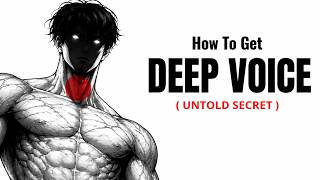 How I Get Deep Voice In 12Days SECRET