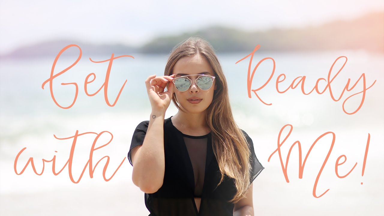 Get Ready With Me: Costa Rica Makeup & Outfit | Hello October | AD