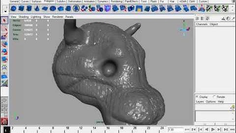 Reducción Conteo Poligonal De Objetos 3D En Maya