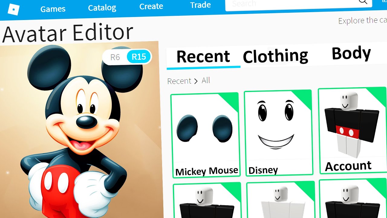 Making Mickey Mouse A Roblox Account Youtube - mickey mouse plays roblox