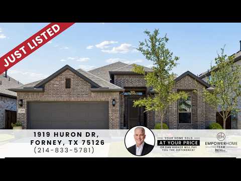 1919 Huron Dr, Forney, TX home video tour