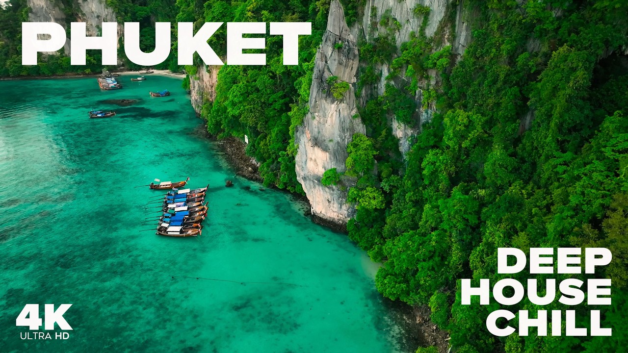 Ocean Therapy Phuket 🌊 | Melodic Deep House Chill Music | 4K Cinematic Vistas for Your TV