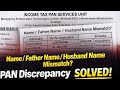 How to solve discrepancy in pan card | Discrepancy letter pan card | Pan card discrepancy letter